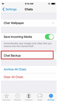 انتقال پیام های واتساپ از اندروید به آیفون با Backup