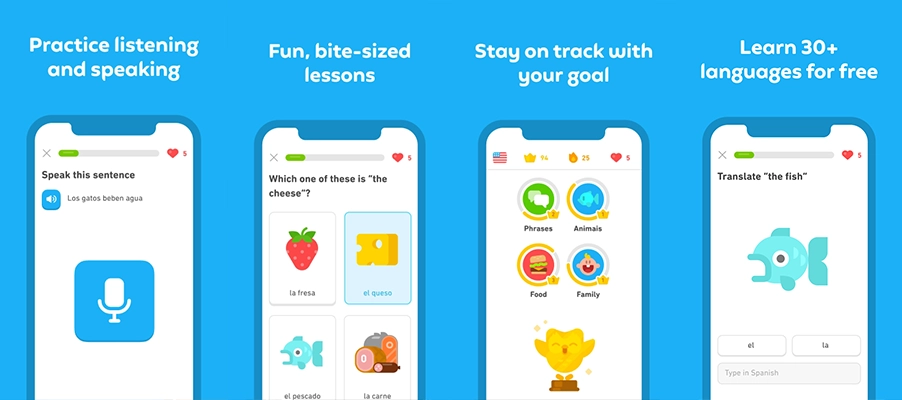 برنامه یادگیری زبان انگلیسی Duolingo