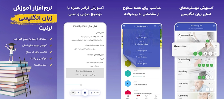 اپلیکیشن آموزش زبان انگلیسی فارسی اپلیکیشن های آموزش زبان